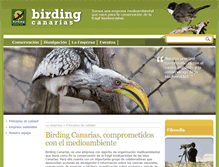 Tablet Screenshot of birdingcanarias.com