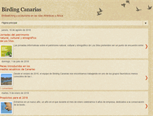 Tablet Screenshot of blog.birdingcanarias.com